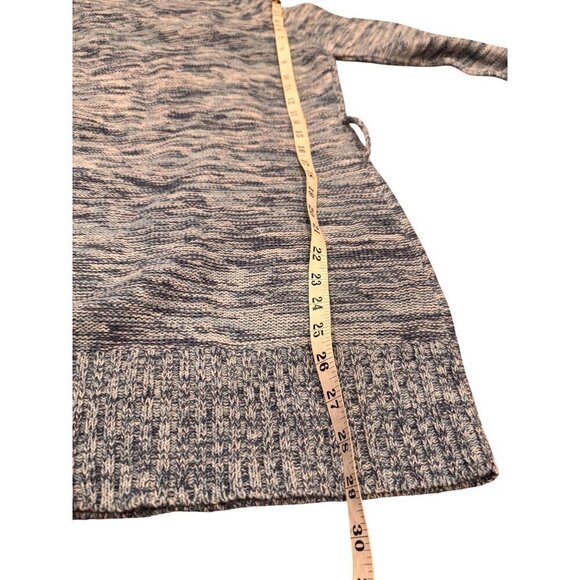 Mana Turtleneck Sweater Blue Acrylic Ribbed Long Sleeve Knit Woman's Medium NWT - Picture 6 of 10